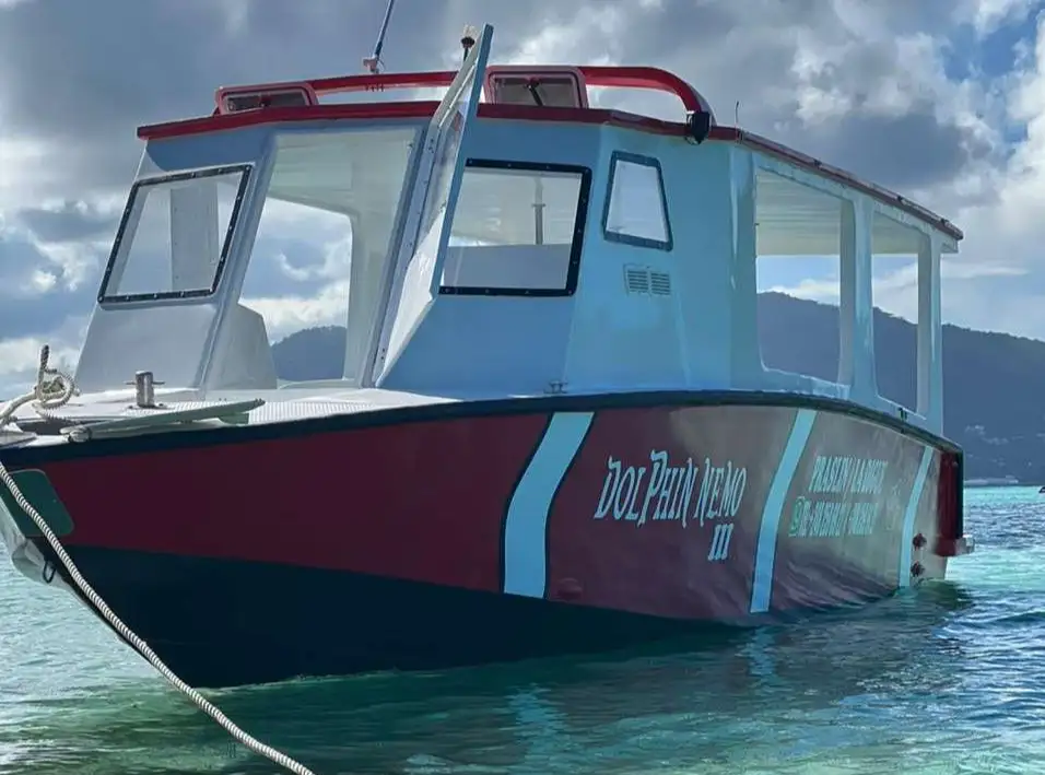 Dolphin Nemo III used for Praslin and La Digue trips